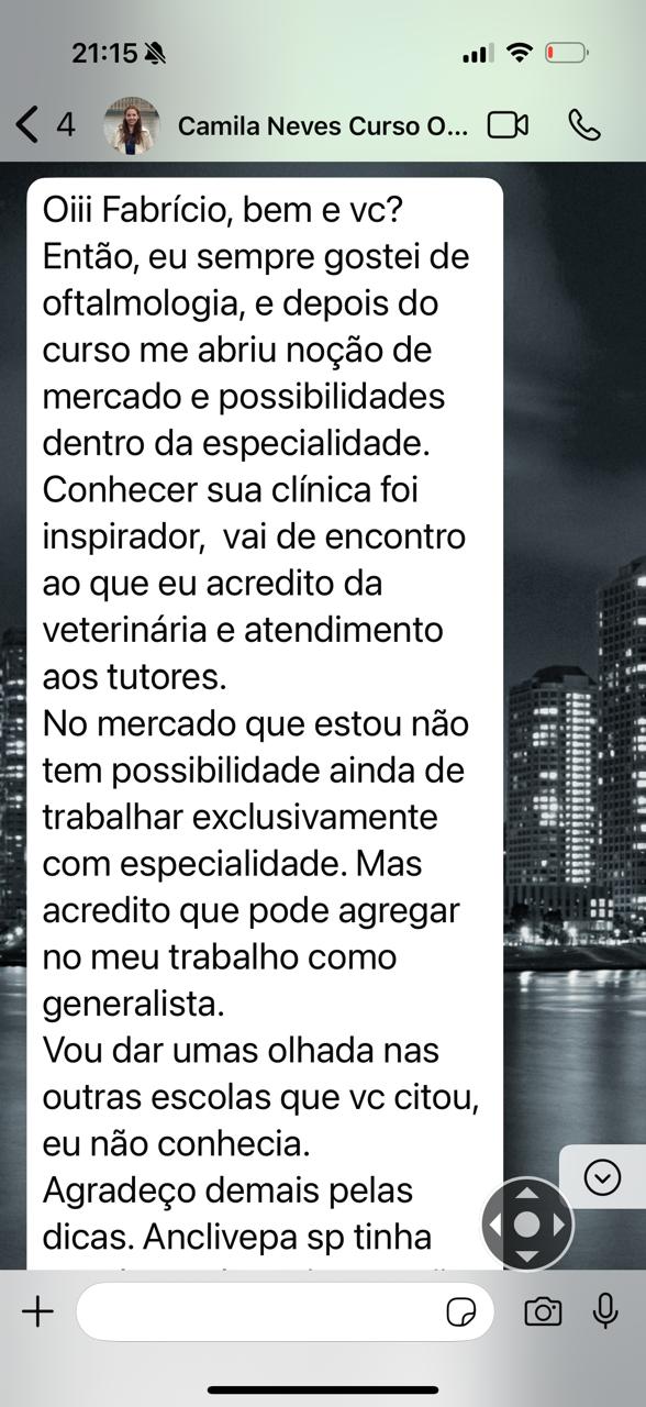 Depoimento — Camila Neves, de Uberlândia
